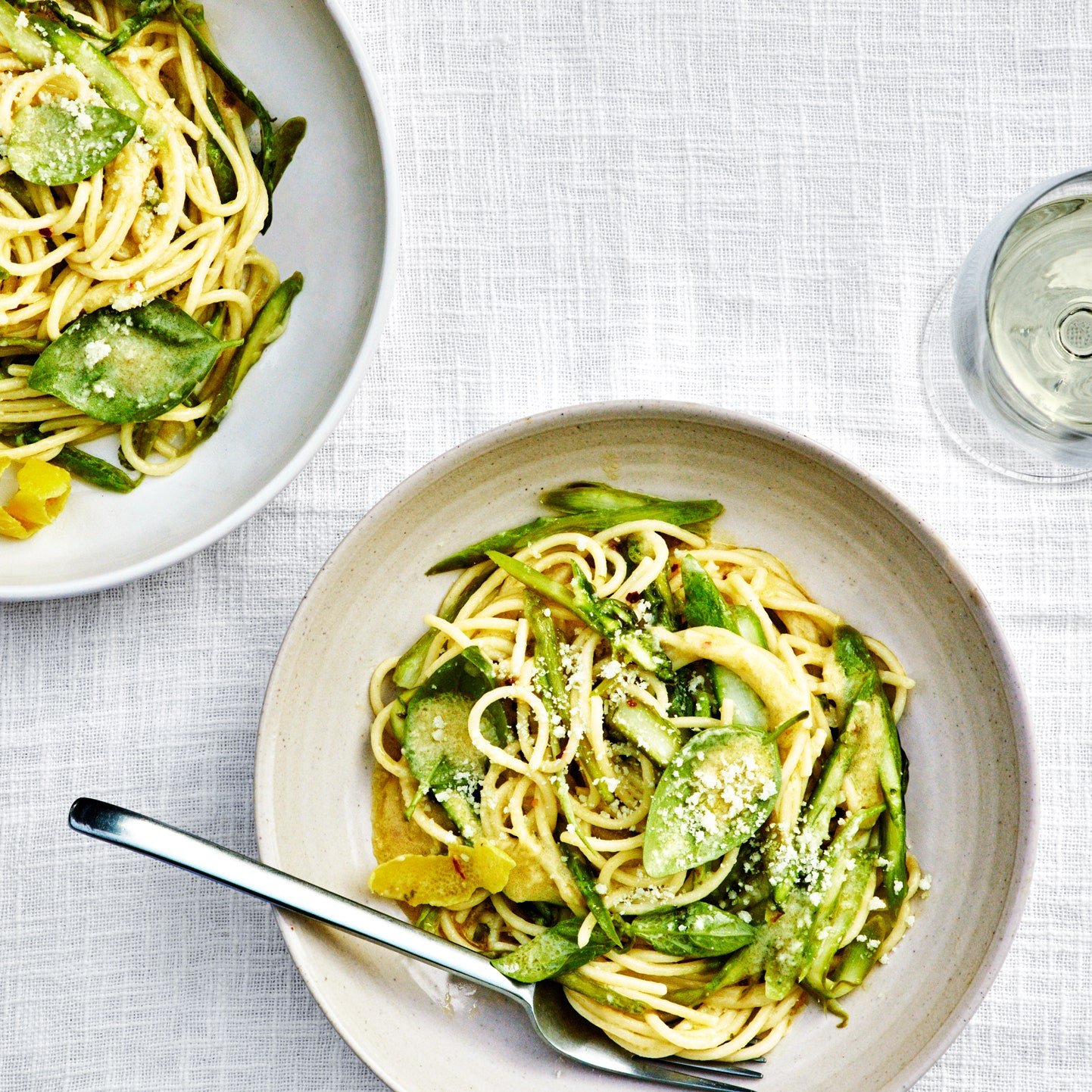 Lemony Asparagus Pasta