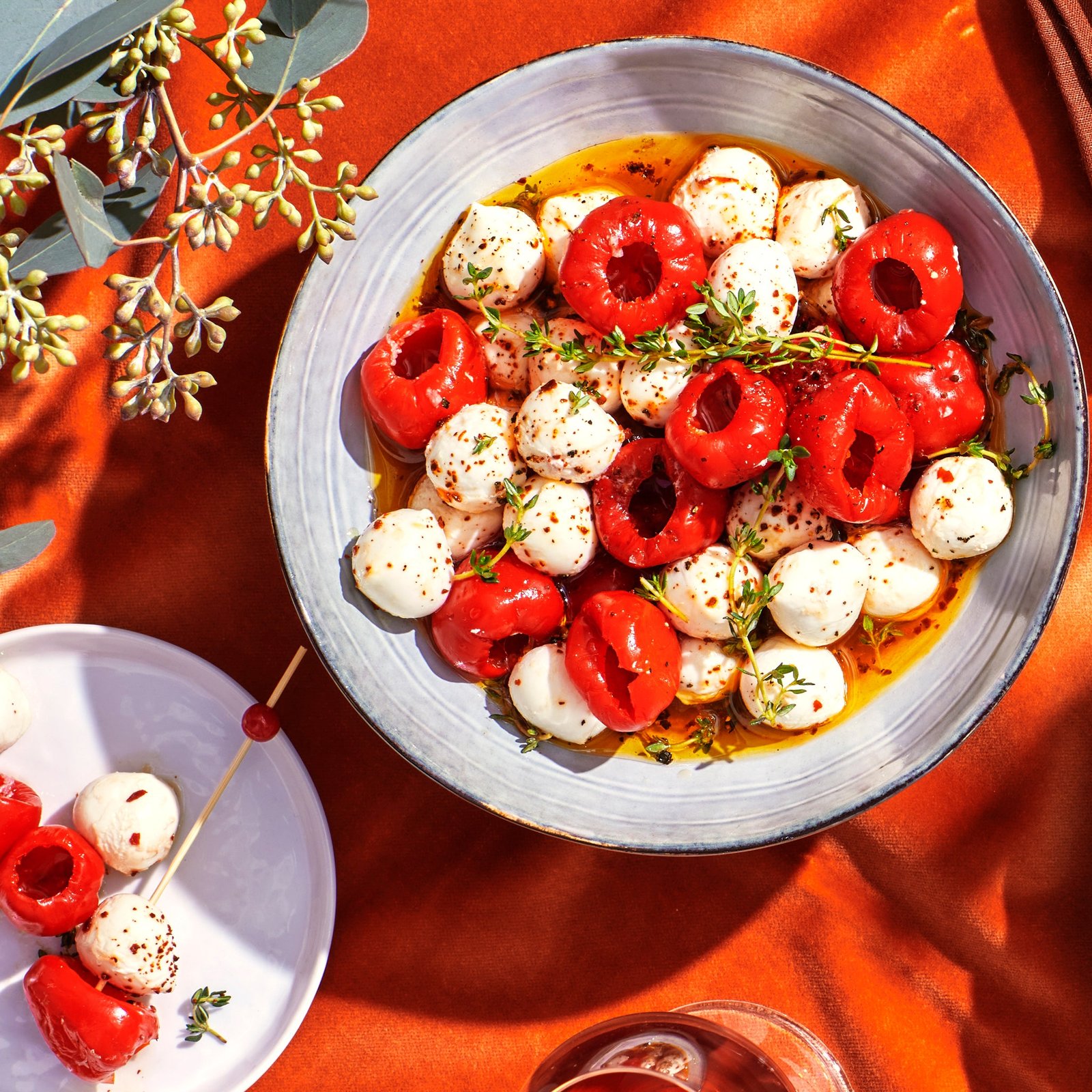 Marinated Mozzarella and Peppadew Peppers