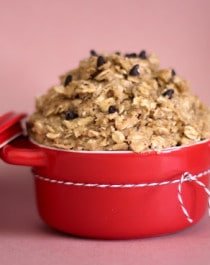 Healthy Brown Sugar Oatmeal Cookie Dough