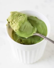 Healthy Single-Serving Matcha Microwave Cake with Matcha Protein Frosting (+ Video!)