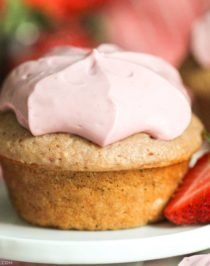 Healthy Strawberry Cupcakes