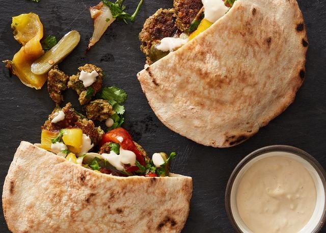 Baked Falafel Sandwiches