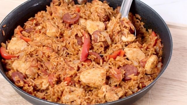 Chicken & chorizo jambalaya